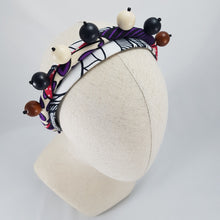Load image into Gallery viewer, Bantu African Wax Print Headband Crown by Martine Henry Millinery