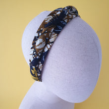 Load image into Gallery viewer, Toni African Wax Print headband by Martine Henry Millinery