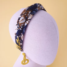 Load image into Gallery viewer, Toni African Wax Print headband by Martine Henry Millinery