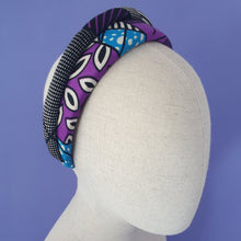 Load image into Gallery viewer, Jayeola African Wax Print Headband by Martine Henry Millinery