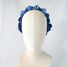 Load image into Gallery viewer, Janelle Silk Tie Dye Shibori Headband by Martine Henry Millinery