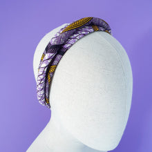 Load image into Gallery viewer, Toni African Wax Print headband by Martine Henry Millinery