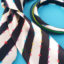 Load image into Gallery viewer, Esther Neon Rainbow Headwrap by Martine Henry Millinery