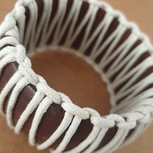 Load image into Gallery viewer, Brown wooden bracelet cuff