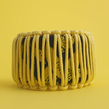 Load image into Gallery viewer, Eurydice Wax Print Cotton and Macrame bracelet
