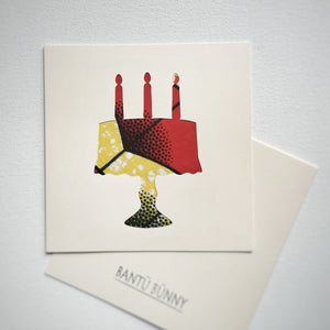 3 Candle Cake - Card