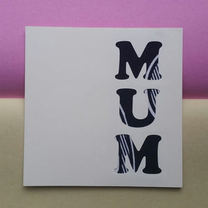 Mum African Wax Print Greeting Card by Martine Henry Millinery