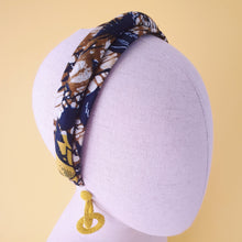 Load image into Gallery viewer, Toni African Wax Print headband by Martine Henry Millinery
