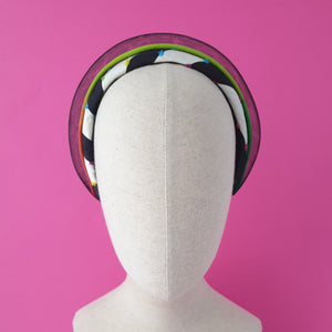 Esther Neon Rainbow Headband by Martine Henry Millinery