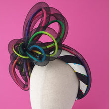 Load image into Gallery viewer, Arco Iris Rainbow Halo Headband by Martine Henry Millinery
