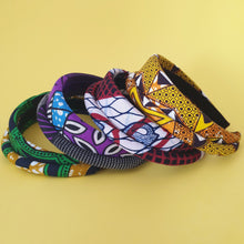 Load image into Gallery viewer, Jayeola African Wax Print Headband by Martine Henry Millinery
