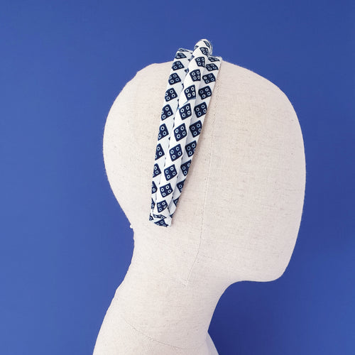 Toni African Wax Print headband by Martine Henry Millinery