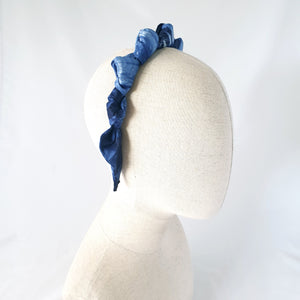 Janelle Silk Tie Dye Shibori Headband by Martine Henry Millinery