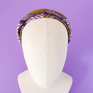 Toni African Wax Print headband by Martine Henry Millinery