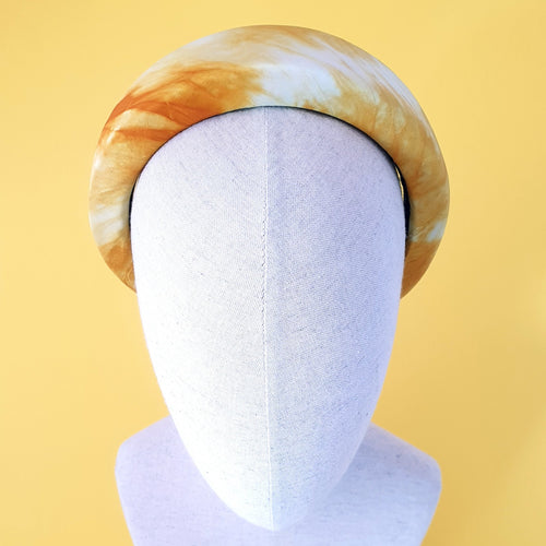 Elmina Shibori tye dye headband by Martine Henry Millinery