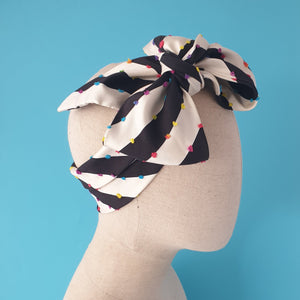 Esther Neon Rainbow Headwrap by Martine Henry Millinery