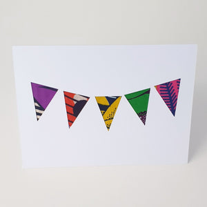 Bunting Greetings Card