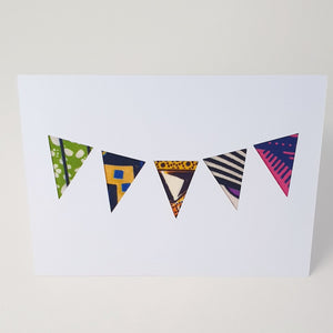 Bunting Greetings Card